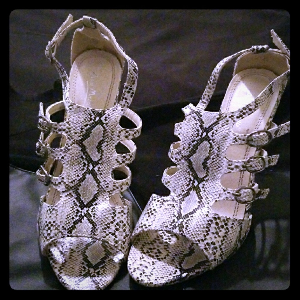 Snake Skin Heels